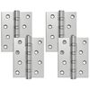 vidaXL Vyrius 4 vnt. 100 x 78 x 13 mm Sidabrinė Plienas