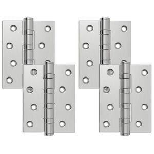 vidaXL Vyrius 4 vnt. 100 x 78 x 13 mm Sidabrinė Plienas