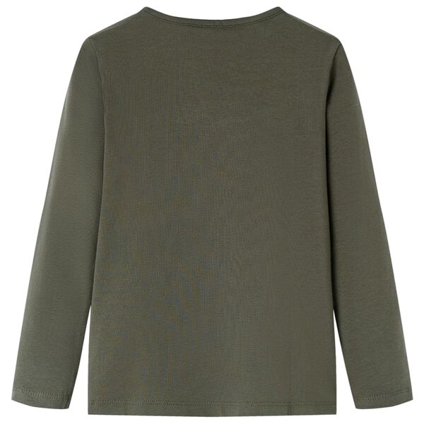 Vaiki&scaron;ki mar&scaron;kinėliai ilgomis rankovėmis, chaki spalvos, 116 dydžio