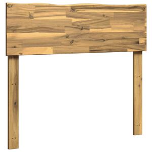 vidaXL Lovos galvūgalis su natūraliu kra&scaron;tu ROSTOCK Balta 75 cm