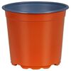 vidaXL Apvalus gėlių vazonas 100 vnt. Terakotos &Oslash; 15 x 13 cm Plastmasė