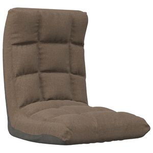 vidaXL Sulankstomas čiužinukas-kėdė, taupe spalvos, audinys