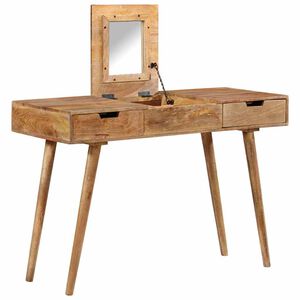 vidaXL Kosmetinis staliukas, 112x45x76cm, mango medienos masyvas