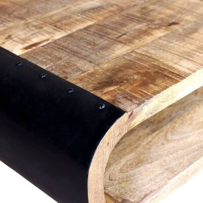 vidaXL Kavos staliukas, masyvi mango mediena, 90x55x39 cm