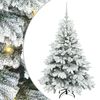 vidaXL Dirbtinė Kalėdų eglutė su 150 LED Balta 120 cm PE ir PVC