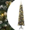 vidaXL Dirbtinė Kalėdų eglutė Žalia 180 cm PVC, plastikas ir plienas