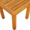 vidaXL &Scaron;oninis stalas Ruda 35 x 35 x 34 cm Akacijos medienos masyvas