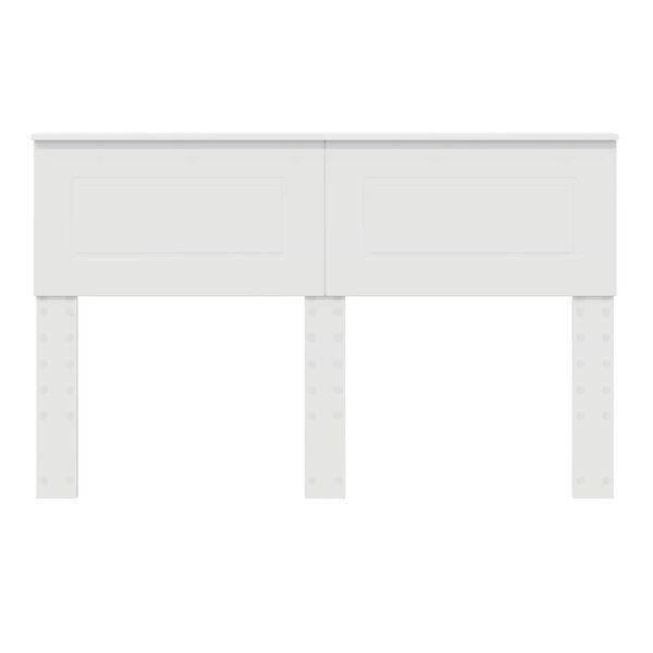 vidaXL Galvūgalis Balta 160 cm Apdirbta mediena