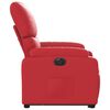 vidaXL Atsistojantis elektrinis krėslas, raudonas, dirbtinė oda