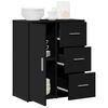 vidaXL Šoninė spintelė, juodos spalvos, 60x31x70cm, apdirbta mediena