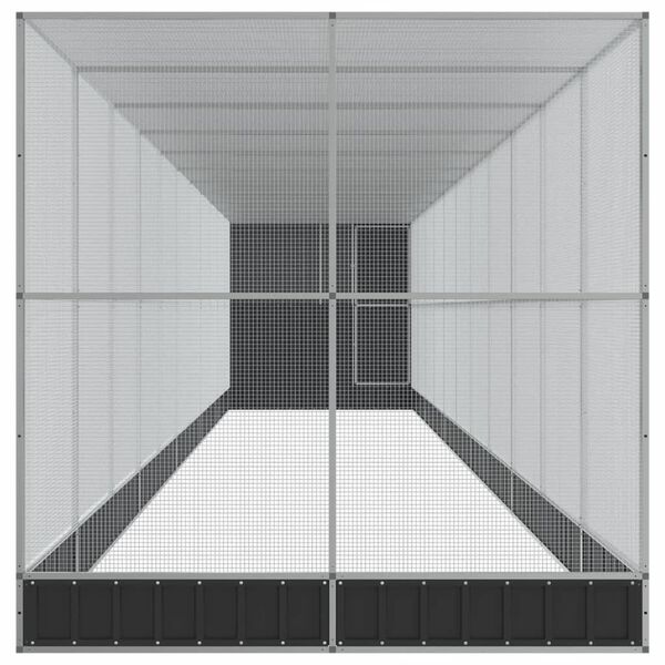 vidaXL Pauk&scaron;tidė su prailginimu, sidabrinė, 1244x203x216cm, plienas