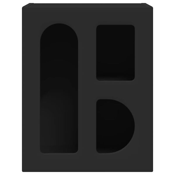 vidaXL Naktinis staliukas Juoda 40 x 35 x 50 cm Apdirbta mediena