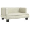 vidaXL Vaiki&scaron;ka sofa, kreminės spalvos, 60x40x30cm, aksomas