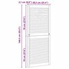vidaXL Spintelės durys su durimis Natūrali 140,5 x 2,1 x 59,5 cm