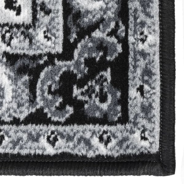 vidaXL Kilimas-takelis, juodos spalvos, 60x450cm, BCF