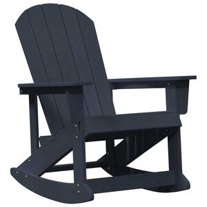 vidaXL Adirondack supama kėdė Jūrinė mėlyna 92 x 73,5 x 92 cm HDPE