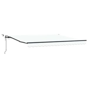 vidaXL I&scaron;traukiama markizė Balta 400 &times; 300 cm Poliesteris