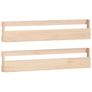 vidaXL Prie sienos montuojamos batų lentynos, 2vnt., 110x9x23cm, pu&scaron;is