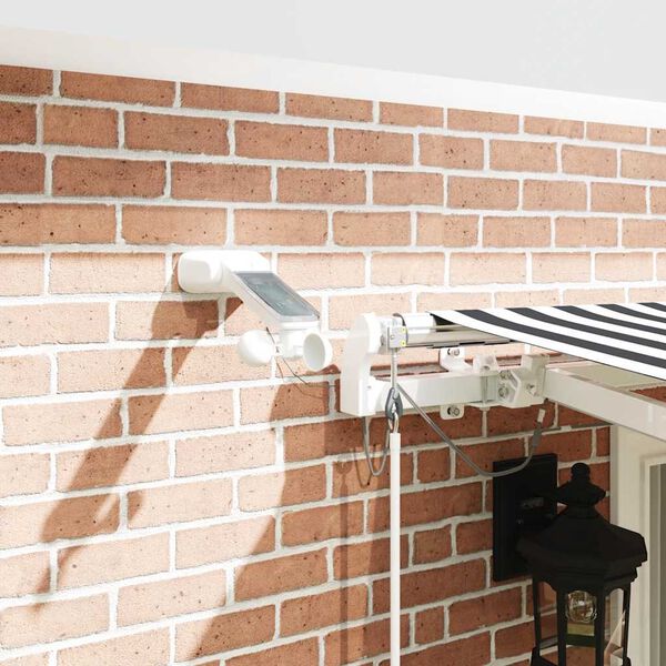 vidaXL Automatinė i&scaron;traukiama markizė, antracito ir balta, 400x300cm