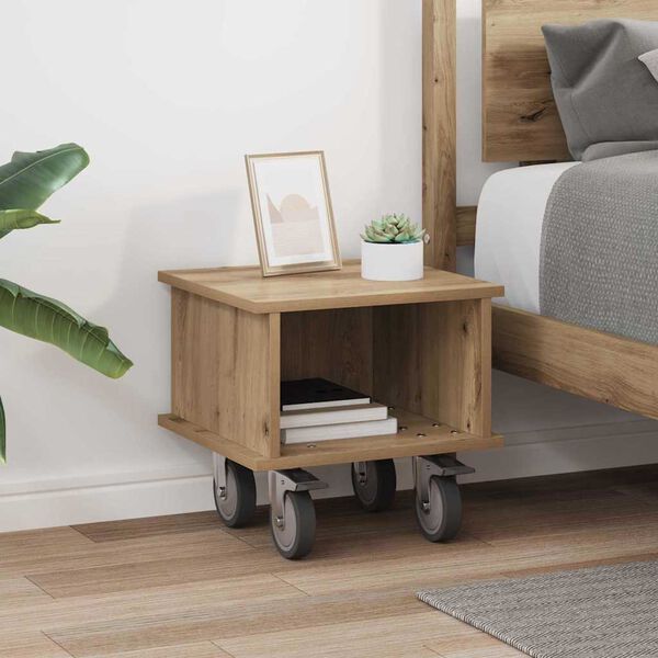 vidaXL Televizoriaus stovas Amatininkų ąžuolas 37 x 35 x 35 cm