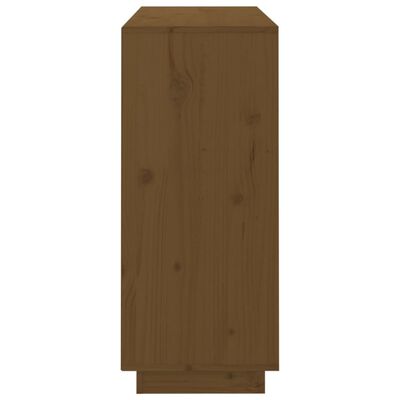 vidaXL Šoninė spintelė, medaus ruda, 104,5x34x80cm, pušies masyvas