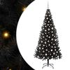 vidaXL Kalėdų eglutė Juoda 240 cm PVC