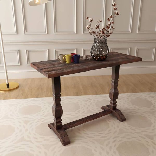 vidaXL Ra&scaron;omasis konsolinis stalas, akacijos mediena, 100x40x75cm