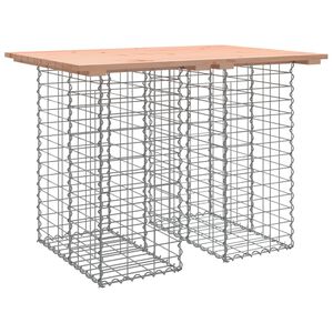 vidaXL Sodo stalas, gabiono dizainas, 100x70x72 cm, Douglas medienos masyvas