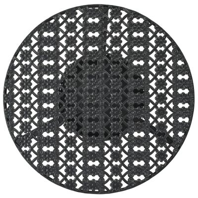 vidaXL Bistro staliukas, juodas, 40x70cm, metalas