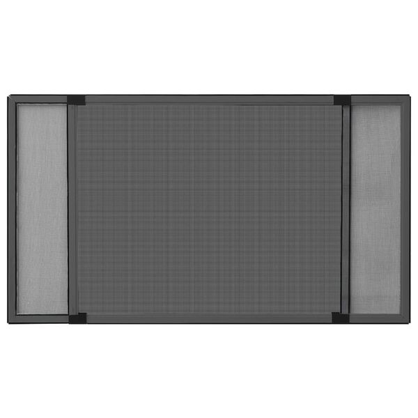 vidaXL Tinklelis nuo vabzdžių langams, antracito, (100-193)x75cm