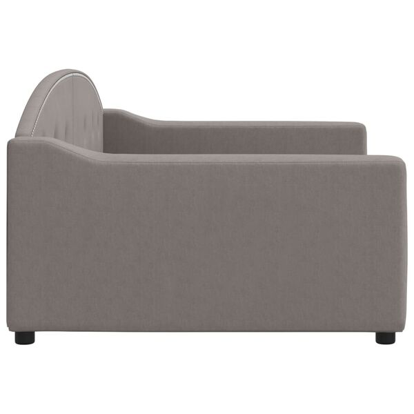vidaXL Sofa, taupe spalvos, 100x200cm, audinys
