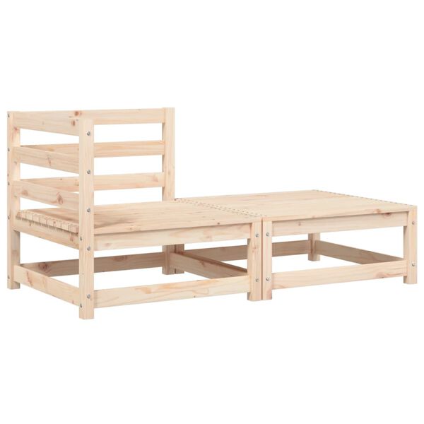 vidaXL Kampinė sodo sofos dalis su pagalvėlėmis ir pakoja