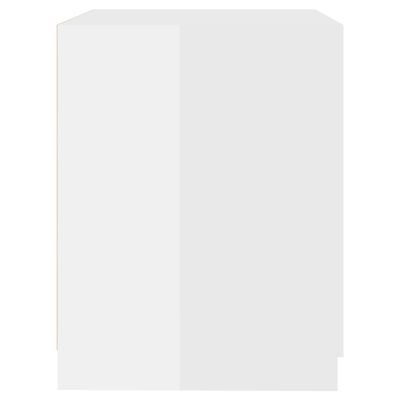 vidaXL Skalbimo mašinos spintelė, balta, 71x71,5x91,5cm, blizgi