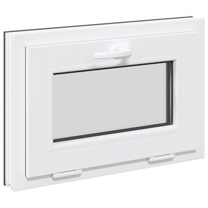 vidaXL Požeminio lango RISOR 60 x 40 cm PVC ir stiklas Antracito