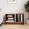 vidaXL Plokštelių spintelė su lentyna Rūkyta ąžuolas 78,5 x 35 x 45 cm