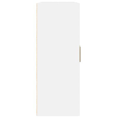 vidaXL Sieninė spintelė, balta, 69,5x32,5x90cm, apdirbta mediena