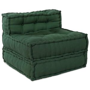 vidaXL Modulinė sofa, žalia, 70x70x54 cm, audinys