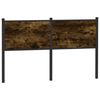 vidaXL Galvūgalis, dūminio ąžuolo spalvos, 150cm, mediena ir plienas