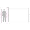 vidaXL I&scaron;traukiama &scaron;oninė kiemo pertvara, pilkos spalvos, 200x300cm