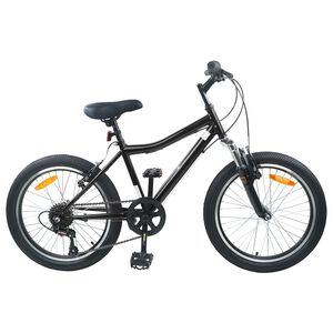 vidaXL Vaikų Dviratis 20 Colių 6-Speed 6-11 metų amžiaus Juoda