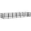 vidaXL Lauko voljeras &scaron;unims, plienas, 13,14m&sup2;