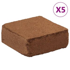 vidaXL Kokoso pluo&scaron;to blokai, 5vnt., 5kg kiekvienas, viso 25kg