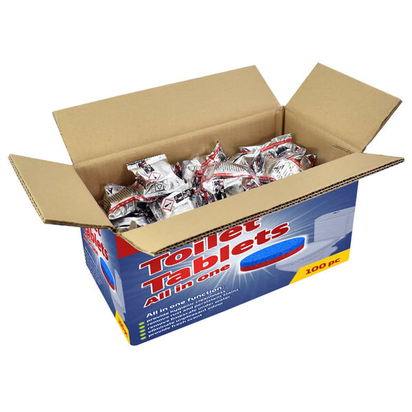 vidaXL Klozetų valymo tabletės, 100vnt.