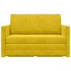 vidaXL Sofa lova 110cm Saulėgrąžų geltona Aksomas
