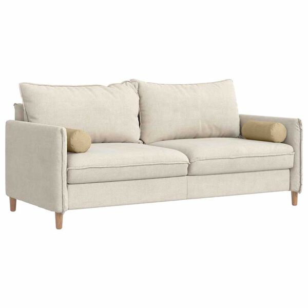 vidaXL Pagalvės 2 pcs Pilkai žalia &Oslash; 15 x 40 cm Kordūrinis audinys