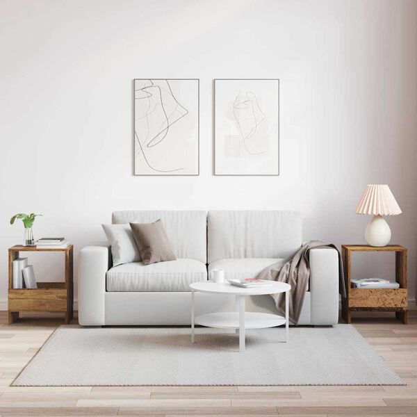 vidaXL Žurnalų stovas 2 pcs Senas medis 35 x 30 x 45 cm