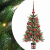 vidaXL Kalėdų eglutė su 150 LED s stovu Žalia 90 cm PE