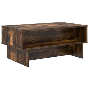 vidaXL Kavos staliukas Rūkyta ąžuolas 80 x 46 x 35 cm Apdirbta mediena