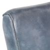 vidaXL Krėslas, pilkos spalvos, 60x73x77cm, tikra oda