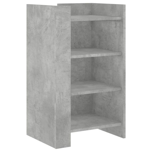 vidaXL &Scaron;oninė spintelė, betono pilka, 45x35x75cm, apdirbta mediena